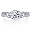 18K White Gold Diamond Engagement Ring