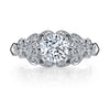 18K White Gold Diamond Engagement Ring