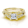 18K YELLOW GOLD DIAMOND ENGAGEMENT RING