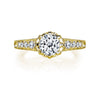 18K Yellow Gold Diamond Engagement Ring