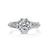 18K White Gold Diamond Engagement Ring