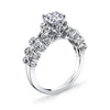 18K White Gold Diamond Engagement Ring