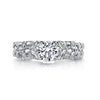 18K White Gold Diamond Engagement Ring