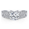 18K White Gold Diamond Engagement Ring