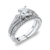 18K White Gold Diamond Engagement Ring