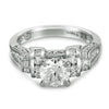 18K White Gold Diamond Engagement Ring