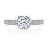 18K White Gold Diamond Engagement Ring