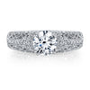 18K White Gold Diamond Engagement Ring