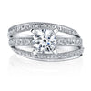 18K White Gold Diamond Engagement Ring