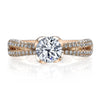 18K Rose Gold Diamond Engagement Ring