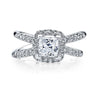 18K White Gold Diamond Engagement Ring