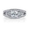 18K White Gold Diamond Engagement Ring