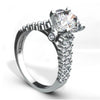 18K White Gold Diamond Engagement Ring