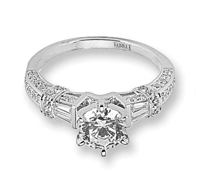 Ultra Lux Cascade Bridal Ring Style 18M00036RCZ