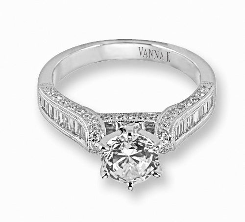 Ultra Lux Cascade Bridal Ring Style 18M00043CZ