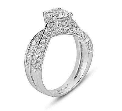 Ultra Lux Cascade Bridal Ring Style 18M00238RCZ