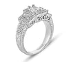Hand Engraved Perfect Profile diamond ring style 18MR3861DCZ