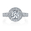 Vintage Inspired Diamond Pave Set Solea Ring Style 18RM5867DCZ