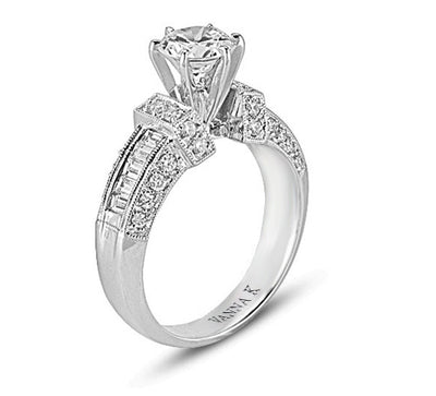 Ultra Lux Cascade Bridal Ring Style 18RM32429DCZ