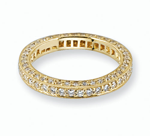 18K YELLOW GOLD DIAMONDS WEDDING BAND 18RO2142YD