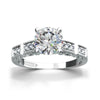 18K White Gold Diamond Engagement Ring