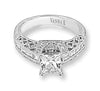 Hand Engraved Perfect Profile Diamond Ring Style 18RO3089WDCZ