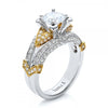 Vintage Inspired Diamond Pave Set Solea Ring Style 18RO4418DCZ