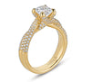 Vintage Inspired Diamond Pave Set Solea Ring Style 18RO5339YDCZ