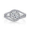 Vintage Inspired Diamond Pave Set Solea Ring Style 18RO6306DCZ