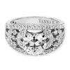 Vintage Inspired Diamond Pave Set Solea Ring Style 18RM61117DCZ