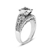 Vintage Inspired Diamond Pave Set Solea Ring Style 18RM61112DCZ