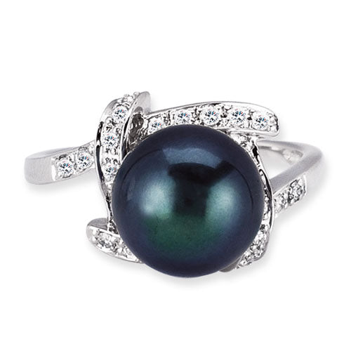 Di Mare Rare Pearl and Diamond Fashion Ring Jewelry Style 18M00126R