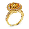 Gelato Color Gemstone and Diamond Fashion Ring Style 18RO402D