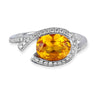 Gelato Color Gemstone and Diamond Fashion Ring Style 18RO919D