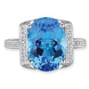 Gelato Color Gemstone and Diamond Fashion Ring Style 18RG56217D