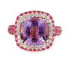 Gelato Color Gemstone and Diamond Fashion Ring Style 18RO384D