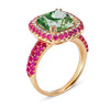 Gelato Color Gemstone and Diamond Fashion Ring Style 18RO385SD