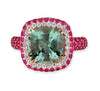 Gelato Color Gemstone and Diamond Fashion Ring Style 18RO385SD