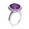 Gelato Color Gemstone and Diamond Fashion Ring Style 18RO500D