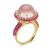 Gelato Color Gemstone and Diamond Fashion Ring Style 18RO393D
