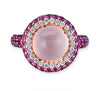 Gelato Color Gemstone and Diamond Fashion Ring Style 18RO507D