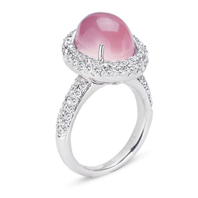 Gelato Color Gemstone and Diamond Fashion Ring Style 18RO905D