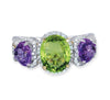 Gelato Color Gemstone and Diamond Fashion Ring Style 18RO935D