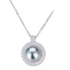 Di Mare Rare Pearl and Diamond Necklace Jewelry Style 18PO503D