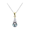 Di Mare Rare Pearl and Diamond Necklace Jewelry Style 18PO512YWD