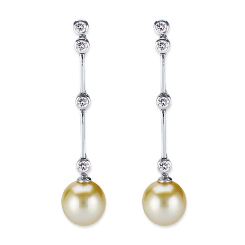 Di Mare Rare Pearl and Diamonds Earrings  18DOR17W