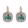Gelato Color Gemstone and Diamond Earrings Style 18EO385D