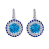 Gelato Color Gemstone and Diamond Earrings Style 18EO398D