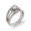 Vintage Inspired Diamond Pave Set Solea Ring Style 18AR8008DCZ