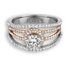 Vintage Inspired Diamond Pave Set Solea Ring Style 18AR8008DCZ